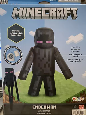 Enderman MineCraft Inflatable Child Costume 1 SZ Fits Most Kids #75092 Disguise • $69.95