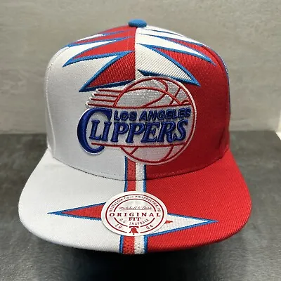 LA Clippers Hat Mitchell & Ness Retro Shockwave Snapback OSFA OG Fit Cap H49 • $27.21