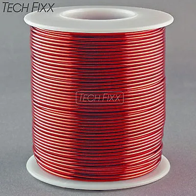 Magnet Wire 18 Gauge AWG Enameled Copper 200 Feet Coil Winding And Crafts Red • $29.15