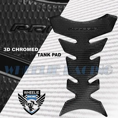 $18.78 • Buy 3d Fuel/gas Tank Pad Protector Decal Pro Grip Perforated Black+reflective Edge
