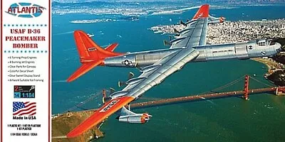 Atlantis USAF B-36 Peacemaker Bomber - Plastic Model Airplane Kit - 1/184 Scale • $19.05