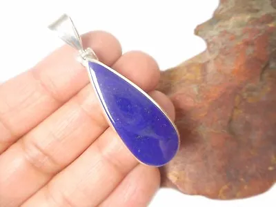 LAPIS   LAZULI   Sterling  Silver   925  Gemstone  PENDANT   -  Gift  Boxed! • £47.99