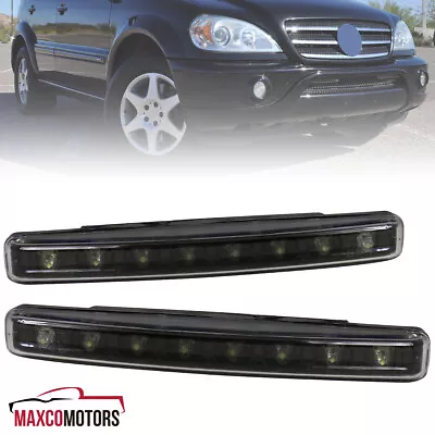 Black Fog Lights Fits 8-LED Driving Bumper Lamps 4W Daytime Running DRL Pair L+R • $19.49