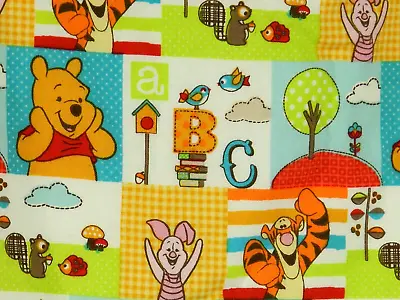 Vintage Winnie The Pooh ABC Window Curtains Drapes 35 X65.5   Set Of 2 Fabric • $24.99