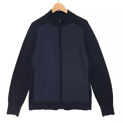 £39.99 • Buy J.LINDEBURG Men's Merino Knit Hybrid Golf Jacket LARGE Navy Blue