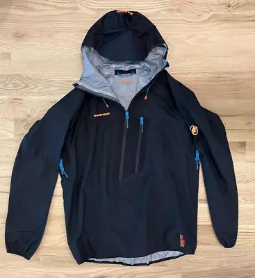 Mammut Eiger Extreme Felsturm Half Zip Goretex Active Rain Shell Hooded Jacket • $125