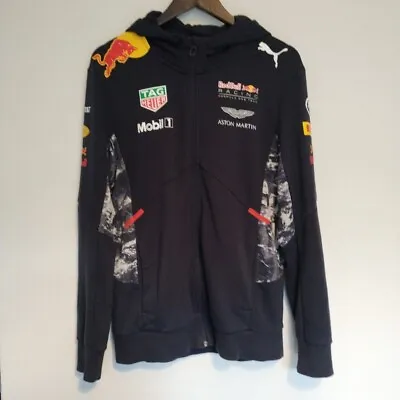 Red Bull Racing F1 Team 2017 Puma Mens Jacket Size Medium Fleece Hoodie Blue  • £60