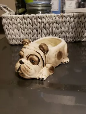 Vintage Mid Century English Bulldog Planter • $28.50