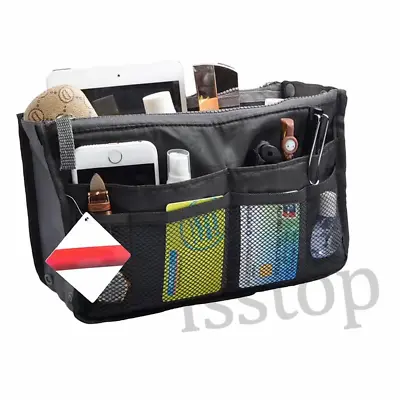 Tote Organizer Insert Bag Women Travel Large Liner Handbag Purse  Lady Makeup • $6.89