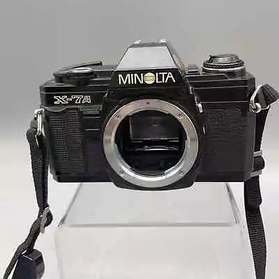 Minolta X-7A 35mm Film SLR Camera With Strap For Parts / Not Working - C13 • $19.91