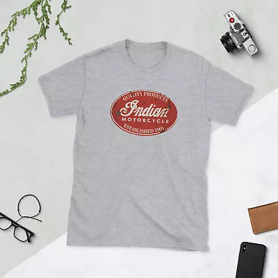 Indian Motorcycles Vintage Advertising T-Shirt • $24.25