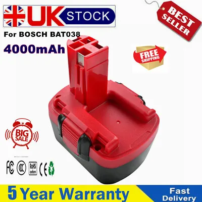 £15.99 • Buy 4.0AH Replace For Bosch BAT038 14.4V Battery 2607335533 BAT040 PSR1440 Ni-MH UK