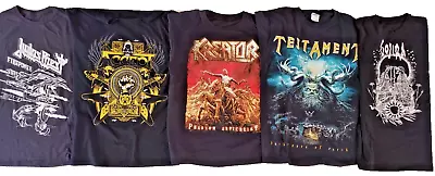 Vintage Heavy Metal Tour Shirts Lot Judas Priest/Testament/Kreator/Accept/Gojira • $30