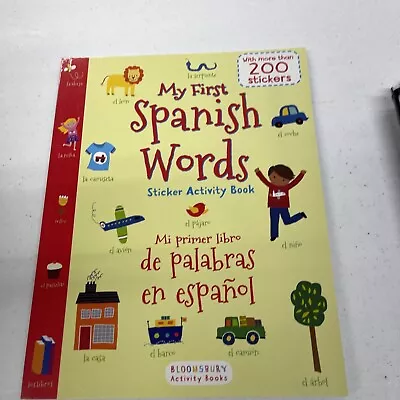 My First Spanish Words Sticker Activity Book/Mi Primer L... Paperback / Softback • $5