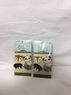 $10.99 • Buy Sew-Ology Animal Enamel Shank Buttons 2 Packs