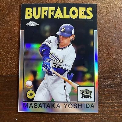 2021 Topps Chrome NPB Masataka Yoshida 1986 Insert #86MY Buffaloes Red Sox • $3.89