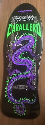 RARE SIGNED Steve Caballero Chinese Dragon Skateboard Deck Blacklight 10x30 • $325
