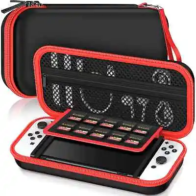Nintendo Switch / OLED Protective Black & Red Carry Case - SUPERKOOL!2 • $43.95