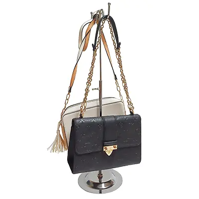  2 Arm Handbag Hanger Adjustable Display Stand For Scarfs Hats Retail (G201) • £10.79