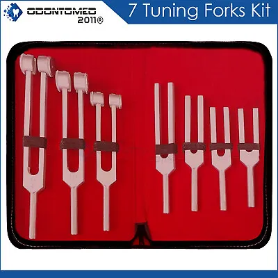 Tuning Fork Set Of 7 For Healing Therapy Medical Surgical Diagnostic Instruments • $16.95
