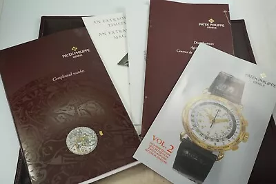 PATEK PHILIPPE COMPLICATED WATCHES BOOKLET FOLDER C.1995. REF. 5004 3974 3970 • $850