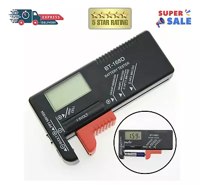 Battery Tester Checker Universal For AA AAA C D 9V 1.5V Button Cell Batteries US • $5.49