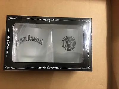 Jack Daniels Tennessee Whiskey Set Of 2 Frosted Spirit Glasses • $14.99