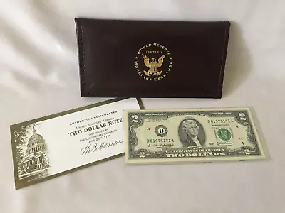 World Reserve Monetary Exchange 2 Dollar Note Series 2003 A Uncirculated #1 • $24.99