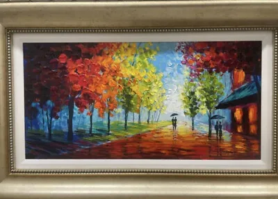 $1500 • Buy Slava Ilyayev 2014 “a Stroll Through The Park” Embellished On Wood
