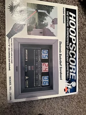 NEW Hoopscore Driveway Basketball Outdoor Electronic Scoreboard JH1000 NIB VTG • $36