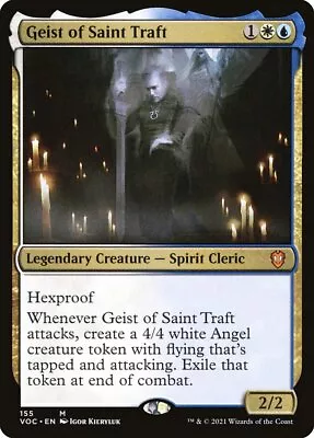 MTG Commander Crimson Vow M Geist Of Saint Traft #155 • $0.99