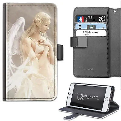 $36.43 • Buy Fantasy Fairy Angel PU Leather Phone Case;Side Flip Cover For Apple/Samsung