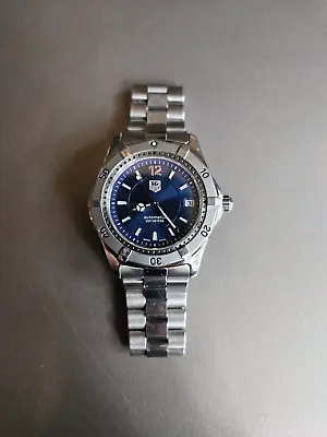 Tag Heuer Classic Blue 37mm Automatic 200M Dive Watch On Bracelet W Box; Awesome • $674.99