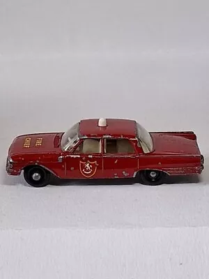 Vintage Matchbox Lesney N⁰59 Ford Fairlane Fire Chief's Car £5.85 FREE POSTAGE • £5.85