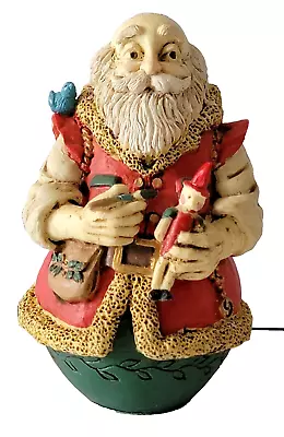 VTG Midwest Importers Roly Poly Santa Figurine Resin Christmas Toymaker • $19.99