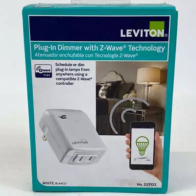 New Leviton Plug-in Dimmer With Z-Wave Technology DZPD3 • $19.99