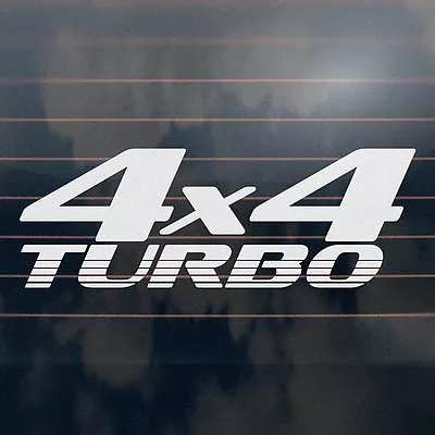 4x4 TURBO 4WD Sticker 330mm Offroad Car Ute Truck Decal • $11