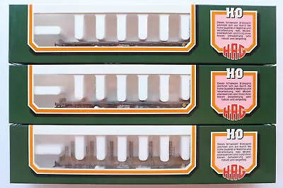 Lot Of 3 SBB SBB SFF HAG 379 And 387 Rancher Flat Cars • $335.65