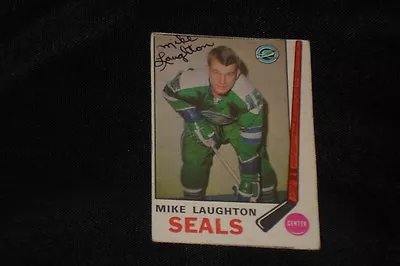 Mike Laughton 1969-70 O-pee-chee Signed Autographed Card #148 Seals • $19.95