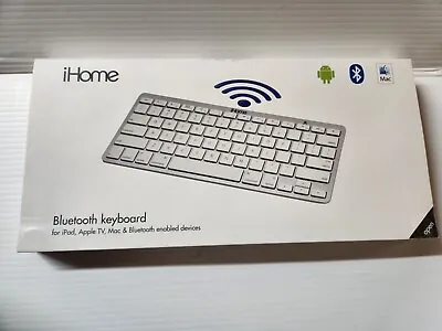 IHome Bluetooth Wireless Keyboard IMAC-K111S IPad Apple TV Mac • $16