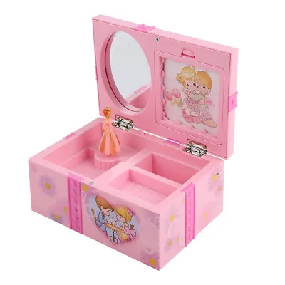 Musical Jewelry Box For Little Girls Pink Jewelry Storage Box With  • £15.54