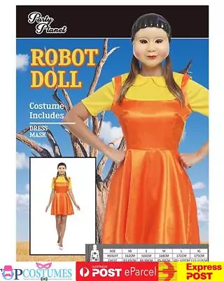 Womens Robot Doll Costume Fancy Dress 123 Puppet Korean Cosplay Dress Up • $43.20