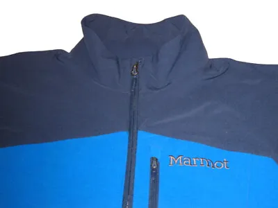 Marmot M3 Lightweight Men's Large Softshell Blue Full Zip Jacket Excellent • $45.50