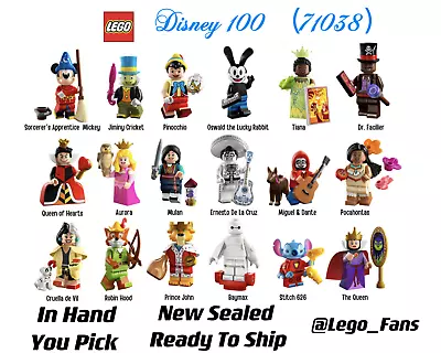 LEGO 71038 Disney Series 100 Anniversary Minifigures 🔥UNOPENED🔥 You Pick! • $18.65