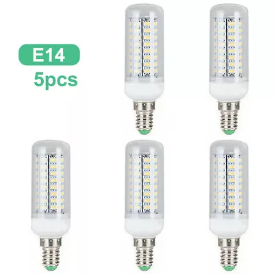 5Pack LED E27 E14 B22 Warm/Daylight White LED Corn 5730SMD Bulbs Lamp Light 110V • $16.14