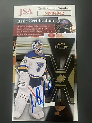 Martin Brodeur Signed 2014-15 Upper Deck Spx Hockey Card Jsa Certified Autograph • $89.99