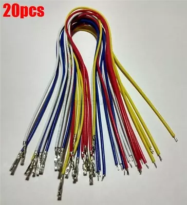 $3.15 • Buy 20Pcs Dupont Connector Pin/Wire 24Awg 25Cm Long Qk