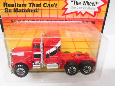 1983 Matchbox No. 41  Kenworth Conventiol Aerodyne  Red Semi Tractor  .. On Card • $13