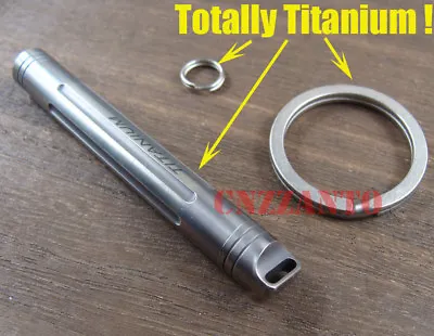 Totally Titanium Ti Outdoor EDC Key Ring Waterproof Capsule Pill Bottle H461 • $15.99