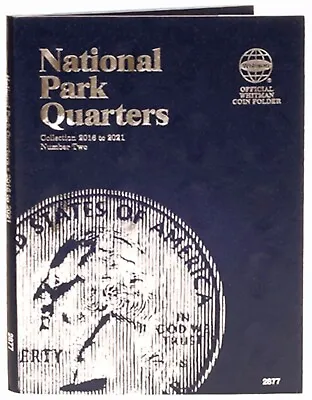 Whitman Blue Coin Folder 2877 National Park Quarter #2 2016 - 2021 P&D  Book • $9.08